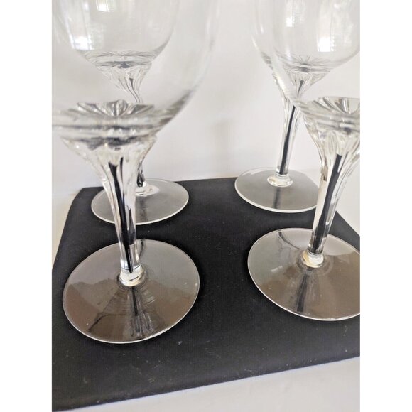 Belfor Crystal Esquisite Cordial Glasses, 6.5" Black Core Stem, Set of 5 - Picture 6 of 9